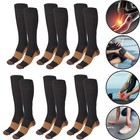 6 Pairs Copper Compression Socks 20-30mmhg Graduated Support Men s Women s S-xxl