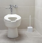 15 Inch Toilet Brush And Bowl Brush Holder For Bathroom  Scrub Brush For Toilet