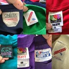 Lot 35 Vintage Single Stitch Tees Location Graphic 80s 90s Wholesale 904