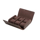 6-slot Watch Roll Storage Box Genuine Leather Jewellry Display Travel Case