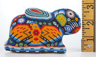 Bead Covered Figurine Rabbit Huichol Native Mexico Folk Art  No Missing Beads