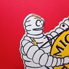 Vintage Porcelain Michelin Tires Enamel Sign Plate Size 6  X 5 5  Inches