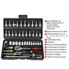 46pcs Metric Socket Set Ratchet Torx Wrench Kit 1 4  Drive For Car Repair Tools