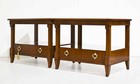 Mid Century Transitional Side Tables By Baker Furniture- A Pair
