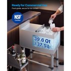 Uimoso 39 6 Qt Commercial Ice Bin 12 X 24 In Underbar Ice Bin With Sliding Cover