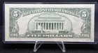 1981 5  Federal Reserve Bank Note  Extreme Misalignment Error  Crisp Unc Z159
