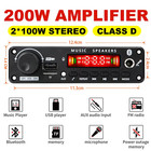 200w Bluetooth Amplifier Board Mp3 Wav Decoder Usb Tf Fm Mic Dc 12v Us