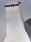 Vtg 80 s Crew Socks 5 Pr Nos Cotton Thick Cushioned Sport 8-10 Red Blue Striped