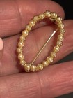 Vintage    50   s 60   s Faux Pearl Brooches Circle Pins Set Of 2