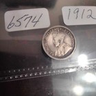 1912 5 Cent Canada Silver Coin -- Beautiful Condition -- Lots Of Patina    