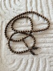 108 Wooden Mala Prayer Beads Necklace 10mm Buddhist Meditation Rosary Wood Mala