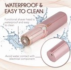 Usb Rechargeable Precision Shaver Pink With Led Light Cordless Foil Head