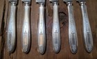 Vtg Oneida Grosvenor Community Plate Silver Plate 8 3 4  Dinner Knives Set Of 6 