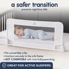Convertible Crib Bed Rail Toddlers Crib Rail Guard White