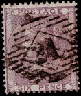 Great Britain 1856 6d Lilac Qv Sg 27 Scott 27 Used Wmk 24 Queen Victoria Stamp