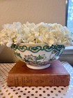 Vintage Famille Rose Butterfly And Floral Motif Porcelain Serving Bowl