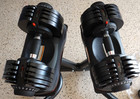 Ativafit Dialtech Elite Adjustable Dumbbell Set W  Bases   Stand  11-66 Lbs