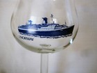 S s Norway Tulip hurricane Glass  1980s -- Norwegian Caribbean Lines