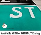 Custom Green Street Signs - Embossed  Custom Text  Sign  Man Cave  Home Decor