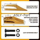 6684447 Skid Steer Bucket Unitooth Trenching Bucket Teeth With Hardware 5pk