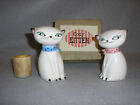 Vintage Holt Howard Cozy Kitten Salt And Pepper Shaker Cats W original Box Japan