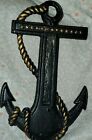 Anchor Vintage Cast 6  Black W  Gold Gilt Rope Numbered  709