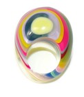 Sobral Rare Retroz Artiste Clear   Art Deco Stripes Artist Made Ring Size 6 75