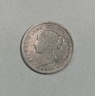 1896 Canada Silver 5 Cent Coin   filler     bent    Enn Coins