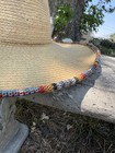 Sunbody Hats Western Palm Hat Wide Brim Multicolor Southwestern Peyote Trim