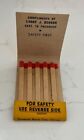 Vintage The Milwaukee Road Railroad Train Unstruck Matchbox Matches