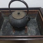 Japanese Vintage Showa Retro Long Brazier Wood Hibachi W  Drawers L23 6inch Fs