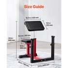 Uimoso Preacher Curl Bench Adjustable Home Gym Biceps Machine Barbell Equipment