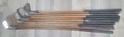 10 Antique Vintage 1910 To 1930 Scottish Made Hickory Wood Shaft Golf Clubs