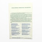 Vintage 1974 National Hunting   Fishing Day Conservation Info Paper Fold-out