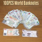 100pc Different Banknotes Paper Money World Foreign Collection English Label New