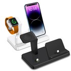 3in1 Charger Stand Charging Cradle Station Dock For Apple Watch 8 7 Iphone 14 13
