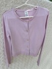 Carter   s Kid Girls Soft Pink Button Front Cardigan Size 6 6x 100  Cotton