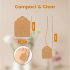 1 8x1 4 Inches Brown Kraft Price Tags With String Attached 500 Pcs