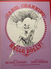 Carol Channing Hello Dolly 14x22  Broadway Musical Window Card Poster 1982 Tour