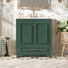 30  Luxurious Bathroom Vanity W ceramic Sink bathroom Storage Cabinet Green