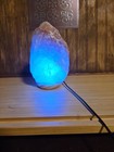 Natural Himalayan Pink Salt Lamp W  4 5 Lbs 7 5   Changes To Several Colors New 