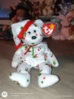 Ty Beanie Baby  1998 Holiday Teddy  Christmas Bear And Jingle Beanies Retired  