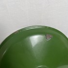 Vintage 14  Green white Porcelain Metal Industrial Barn Gas Station Light Shade