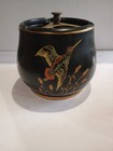 Vintage Tobacco Jar Humidor Crown Devon Fieldings Birds