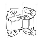 10x Rok Roller Wheel Spring Cabinet Furniture Closet Door Catch Latch W  Screws