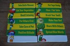 Wood Veggie Tales Magnetic Responsibilities Wooden Magnet Set Lot Replacement