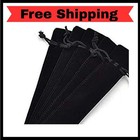 20 Pcs Velvet Drawstring Pen Pouch Sleeve Holder Single Pen Bag Case Pencil Bag 