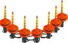 7 5ft Halloween Pumpkin Bubble String Lights Outdoor  8 Led Jack O  Lantern Bubb