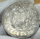 Peru 1829 Siver 8 Reales Lima Minty  Better Grade