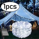 Outdoor Solar Fairy Lights Christmas Waterproof Garden Decor String 100 200 Led